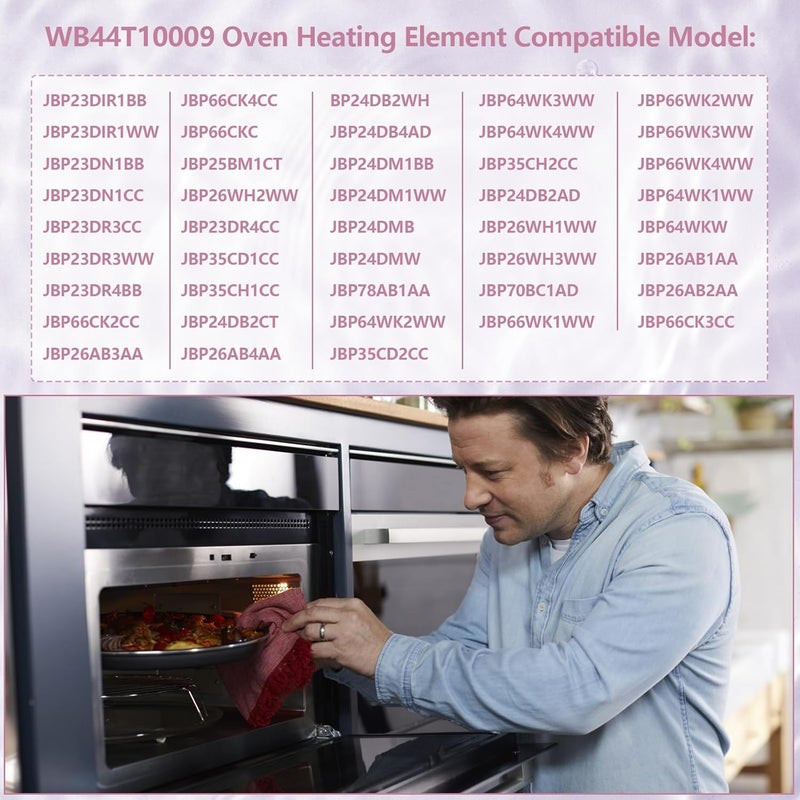 Earthtec NEW WB44T10009 Upper Broil Heating Unit Element Replacement for GE Range Oven Stove Broil Heating Elements - Image 3